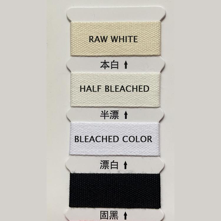 100% Cotton Wide Ribbon Solid Color Plain Weave 1.5mm Fabric Ribbon
