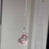 So Special! Niche Design Pink Fart Peach Love Kitten Necklace Super Versatile Summer Refreshing and Sweet Neck Chain