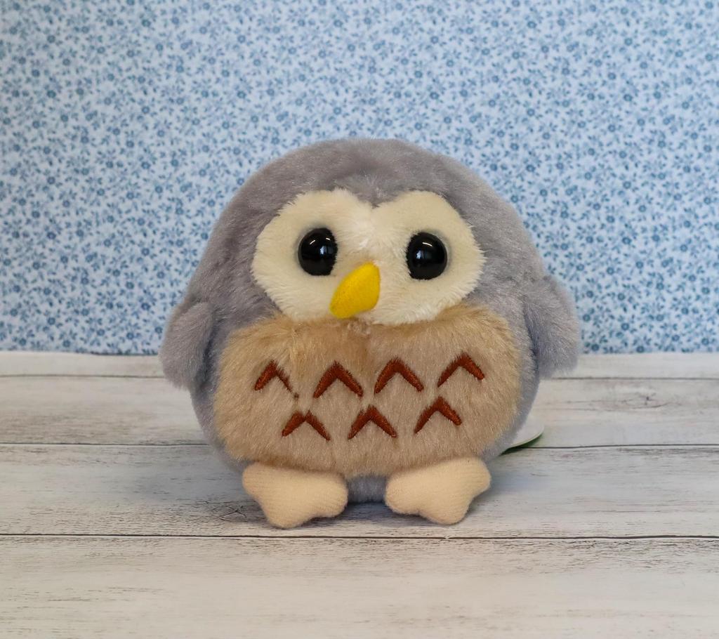 Takeoff Lucky Owl Plush Toy, Small, Gray