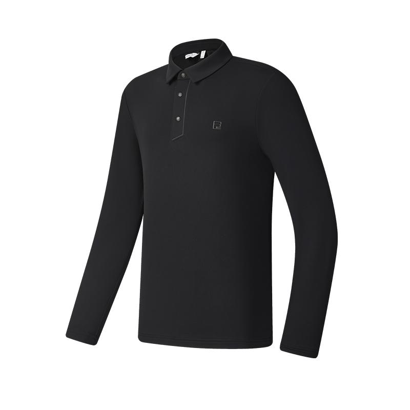 

New FILA Knitted Fabric Long-Sleeved Polo Shirt Men s A11M515219FBK 175/96A/L