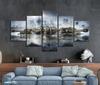 5 Piece Decorative Painting Poster New Fashion Office Home Mural Poster World of Tanks Military Game HD Painting Wholesale No Frame