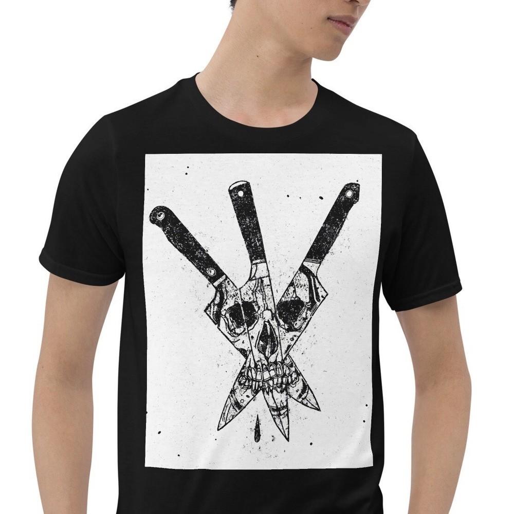 

Face Of Death Knife Horror Creepy Short-Sleeve Unisex T-Shirt S