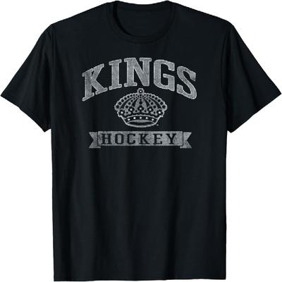 Los Angeles Kings Vintage Hockey Black Officially Licensed T-Shirt