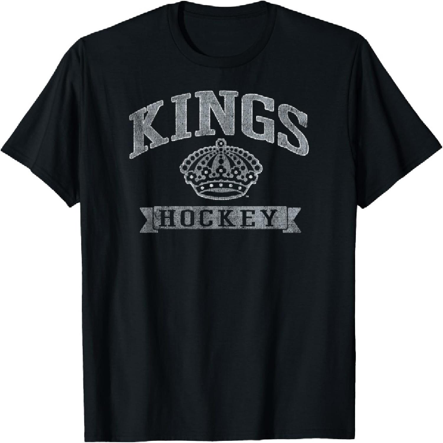 Винтажная хоккейная черная футболка Los Angeles Kings, официально лицензированная S