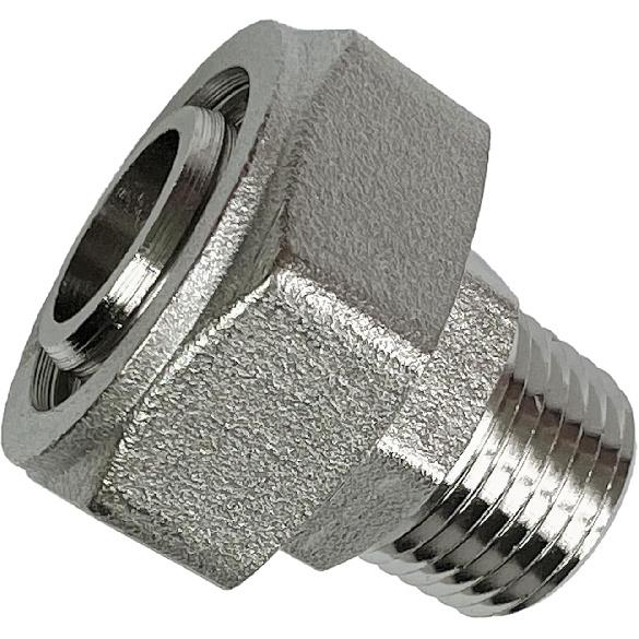 Metal Parts M8005 Straight Joint Double O-ring Compression System, Maxline M8005 Straight Joint for 3/4 "bushing with 1/2" NPT External Thread