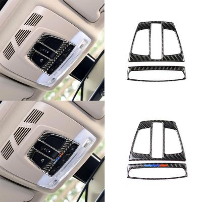 Carbon Fiber Car Reading Light Decorative Frame Sticker For BMW F30 F20 F34 F46 X5 F15 X6 F16 X1 F48 Accessoire Voitures