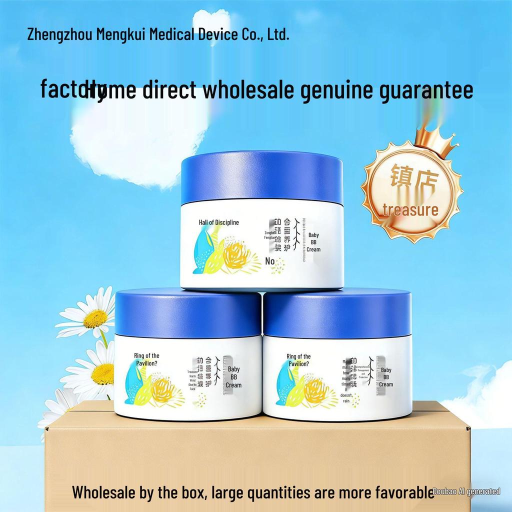 Jiezhi Bebek Hassas Cilt Kremi - Kaşıntılı, Kızarık Cildi Yatıştırır, Bebekler İçin Nemlendirir ve Korur 0-6 Ay