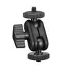 1/4''Screw Double Ball Head Bracket Stable Action Camera Holder  for Camera Monitor Video Light Mic