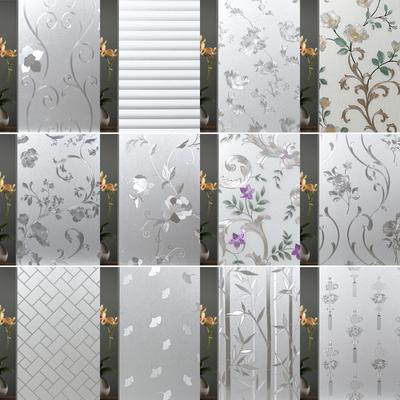 Pellicola per Finestre Privacy 3D Decorativa Vinile per Finestre Adesivo Statico Adesivo per Finestre Non Adesivo Colorato Rimovibile Decalcomanie per Finestre in Vetro