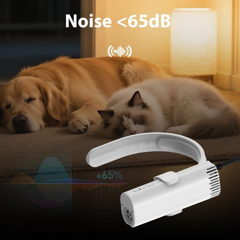 Nový fén na úpravu srsti domácích mazlíčků Vysokovýkonný Energeticky úsporný Tichý Závěsný na krk Přenosný Fén pro krásu domácích mazlíčků Kočky Psi Potřeby pro domácí mazlíčky