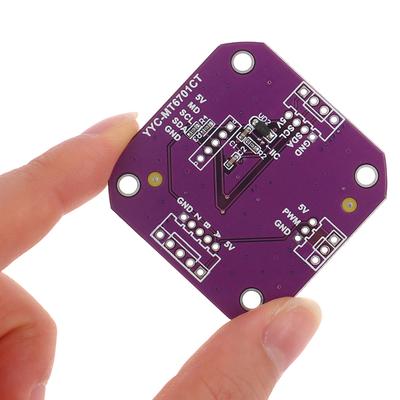 Magnetic Encoder Mt6701 Magnetic Induction Angle Measurement Sensor Module 14Bit High Precision Can Perfectly Replace As5600