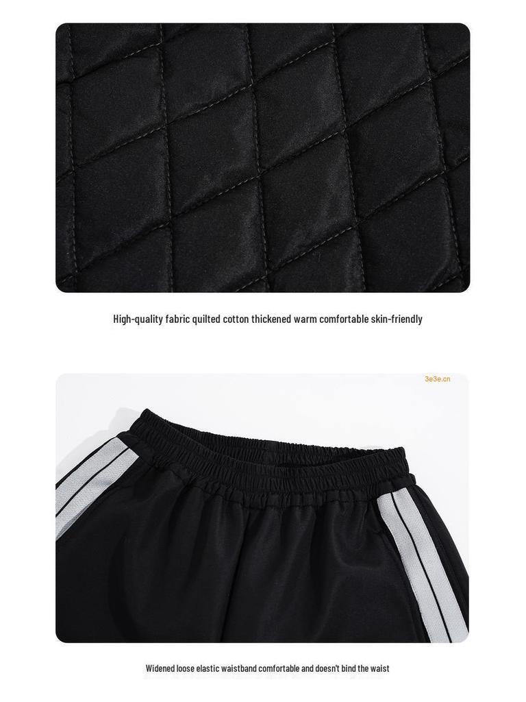 2025 Autumn/Winter Boys' Trendy Fleece Two-Piece Sports Set
