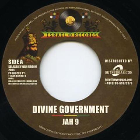 

7inch Record JAH 9 / PRESSURE - Divine Government / One Way IREU003 Israel Records/ 2014 Europe Reggae, Ska & Dub