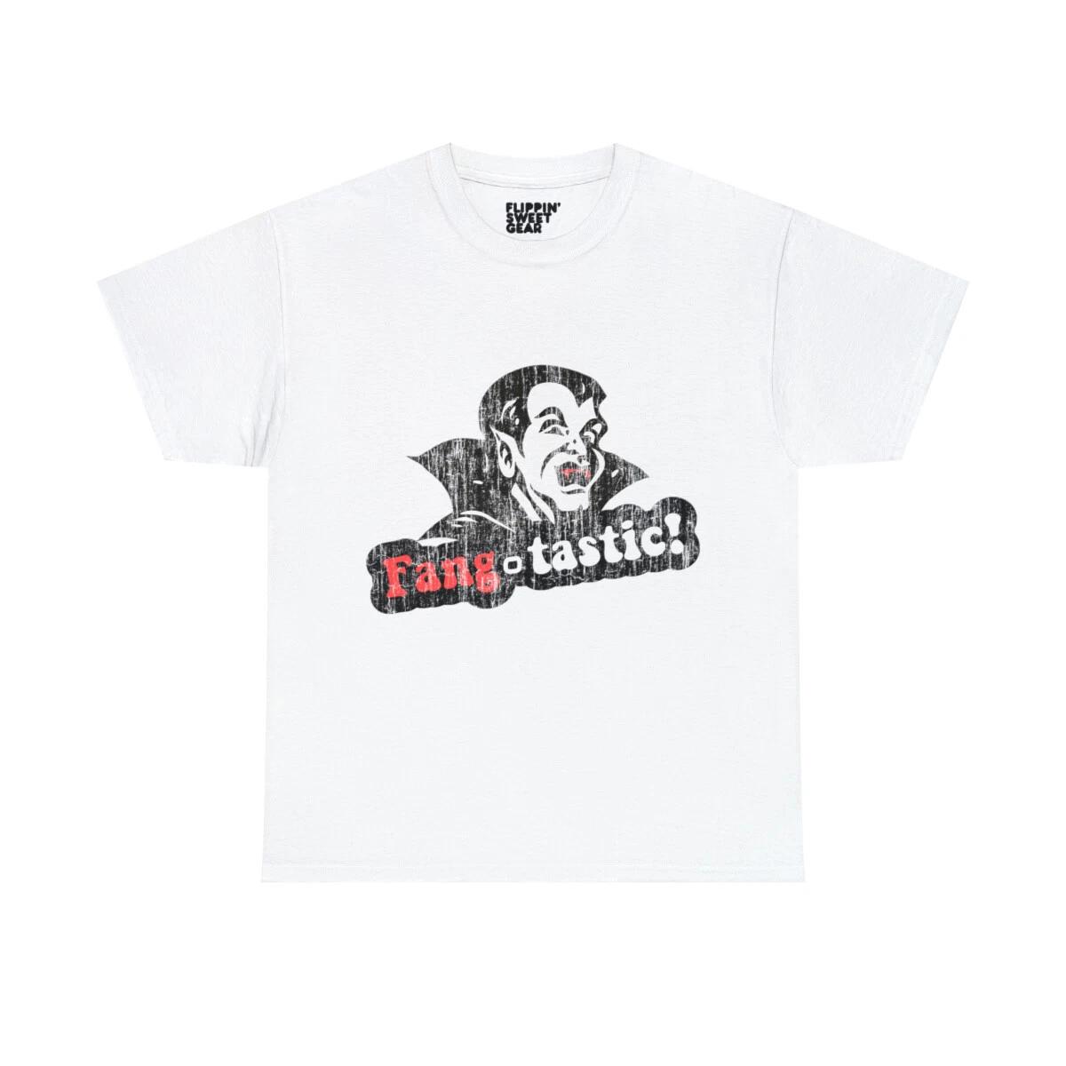 Fang-tastic Vampire Halloween Graphic Tee Shirt XL