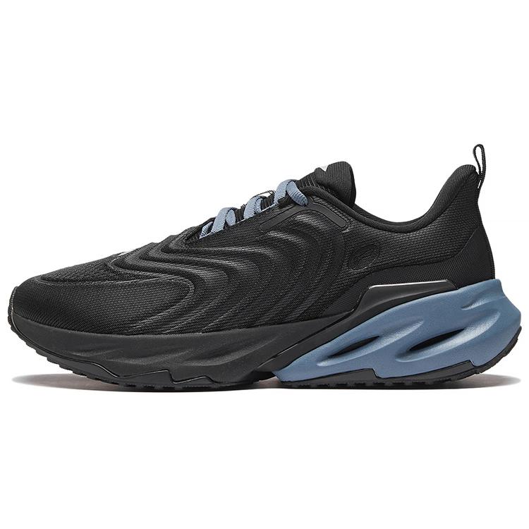 New LiNing EazGo Rebound Cushioning Wear Resistant Slip Resistant Low Top Running Shoes Men's Black ARES035-1