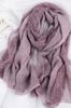 Pink Shawl with Lace 180X90 - Cotton and Polyester