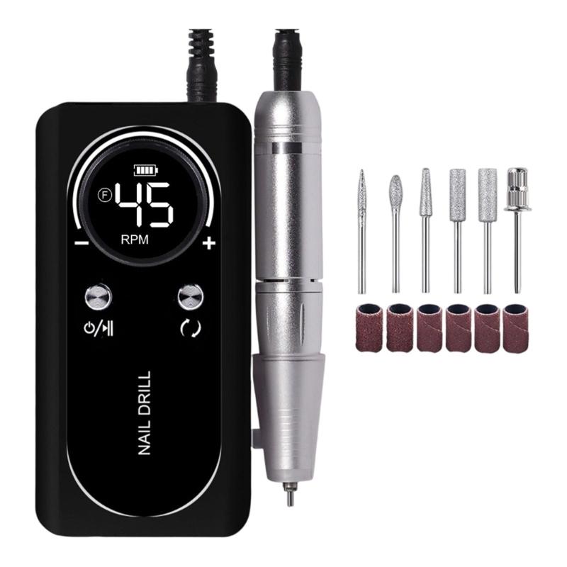 Professional Electric Nail Grinder for Efficient Cuticle Removal and Trimming at Home Salon or Personal Use