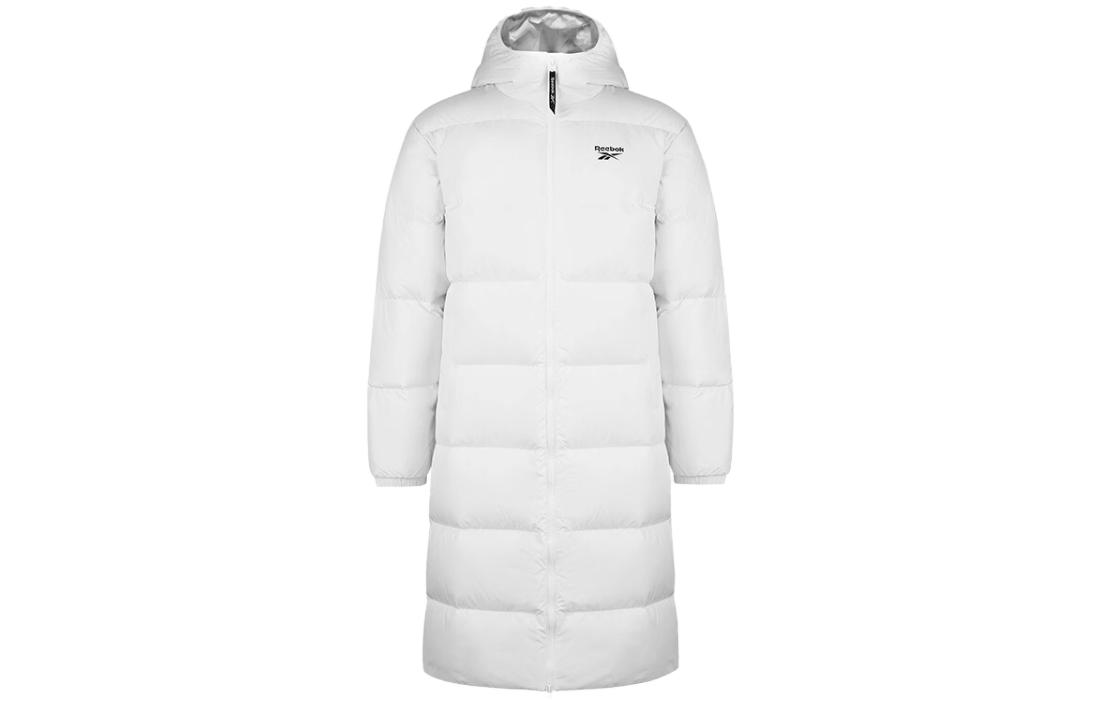 Reebok Down Jackets Men s White Hooded Moderate Quilted Down Jacket HE5894 A/XL