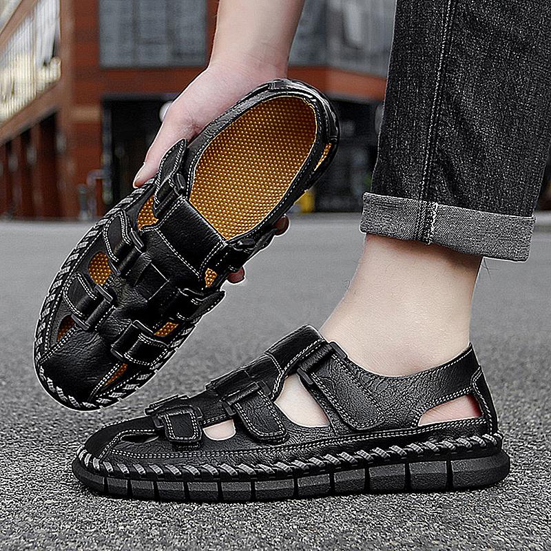 Модные горячие продажиМужские сандалии Летние для отдыха на пляже Мужские ретро удобные — фото 5