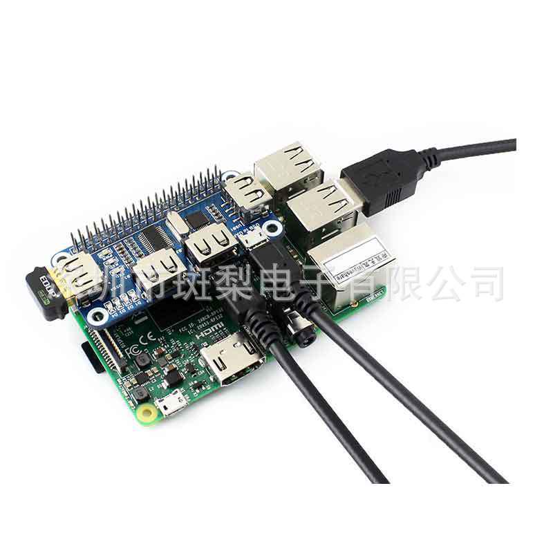 Raspberry Pi USB-Erweiterungshub mit seriellem Portzugriff für 3B/4B-Modelle