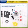 Carburatore Durevole-C1Q-W40A Per Decespugliatore Craftsman 124L 128R 128DJX Con Kit di Manutenzione Linea Carburante 545081897