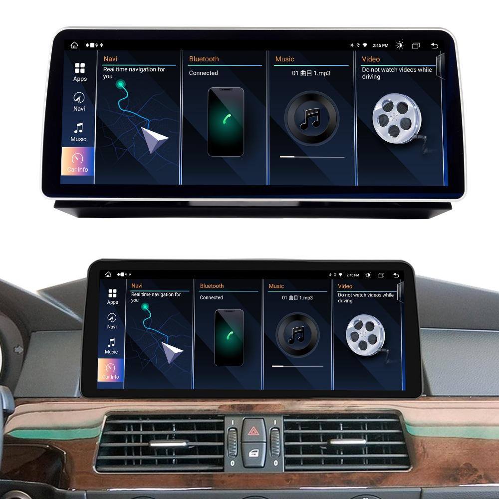 12.3'' Car Radio For BMW 5 Series E60 2010 (06-12month) 2011 CIC System Wireless CarPlay Android Auto Multimedia Player GPS