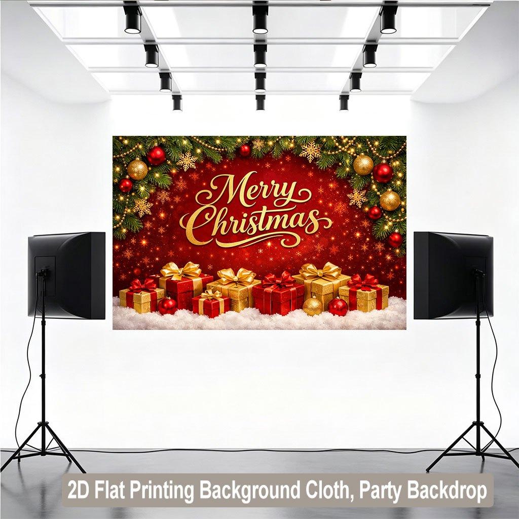 1Pcs Merry Christmas Suitable Decoration Background Winter Backdrop Decorations For Photo Studio Photo Booth Christams Party