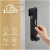 2Pcs Soft Cushion Towels Hooks Up To 10mm Thick Robe Hanger Widened Glass Door Hanger  Bathroom