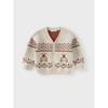 David Bella Kidsren's Fair Isle Sweater Cardigan Boys' New Pure Cotton Knitwear Baby Outwear Spring Top