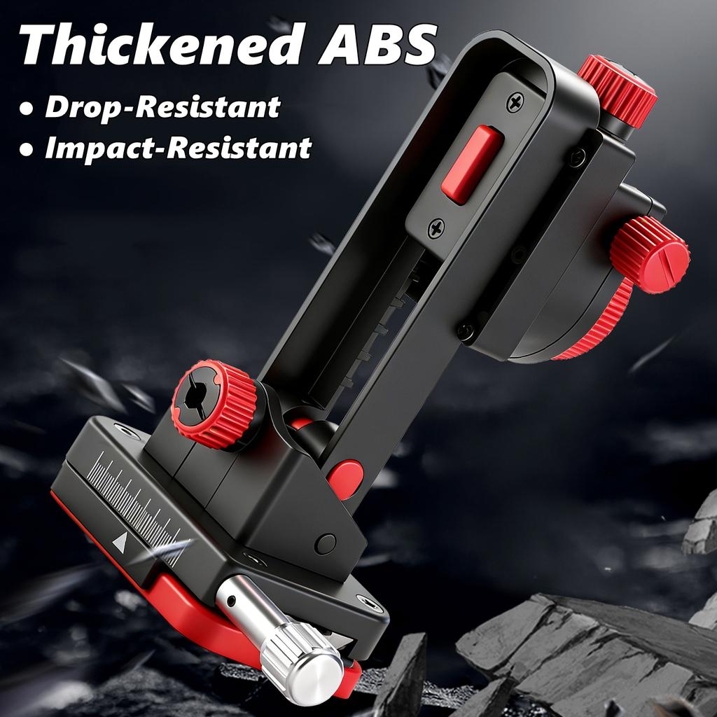 Fine-tuning Bracket Laser Level Holder ,360° Adjustable Powerful Magnetic Pivoting Base Leveling Wall Mount Bracket,