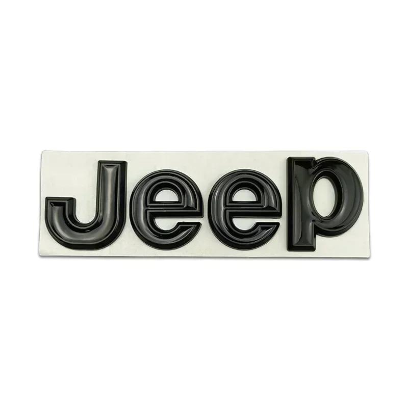 New Car Sticker Metal Car Styling Hood Trunk Badge Mark Sticker for Jeep Wrangler Grand Cherokee Renegade Rubicon Liberty JK XJ AMN1