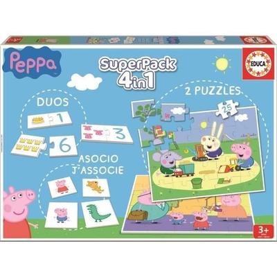 Vzdělávací hry - Prasátko Peppa - Superbalení - Smíšené - Od 3 let - Vícebarevné