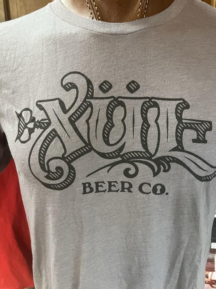 Футболка XUL Beer Company, размер L, серо-синяя, унисекс XL