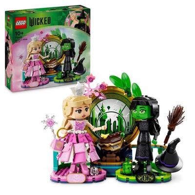 LEGO Wicked 75682 Figurines of Elphaba and Glinda - Toy for Children Aged 10+ & Decoration
