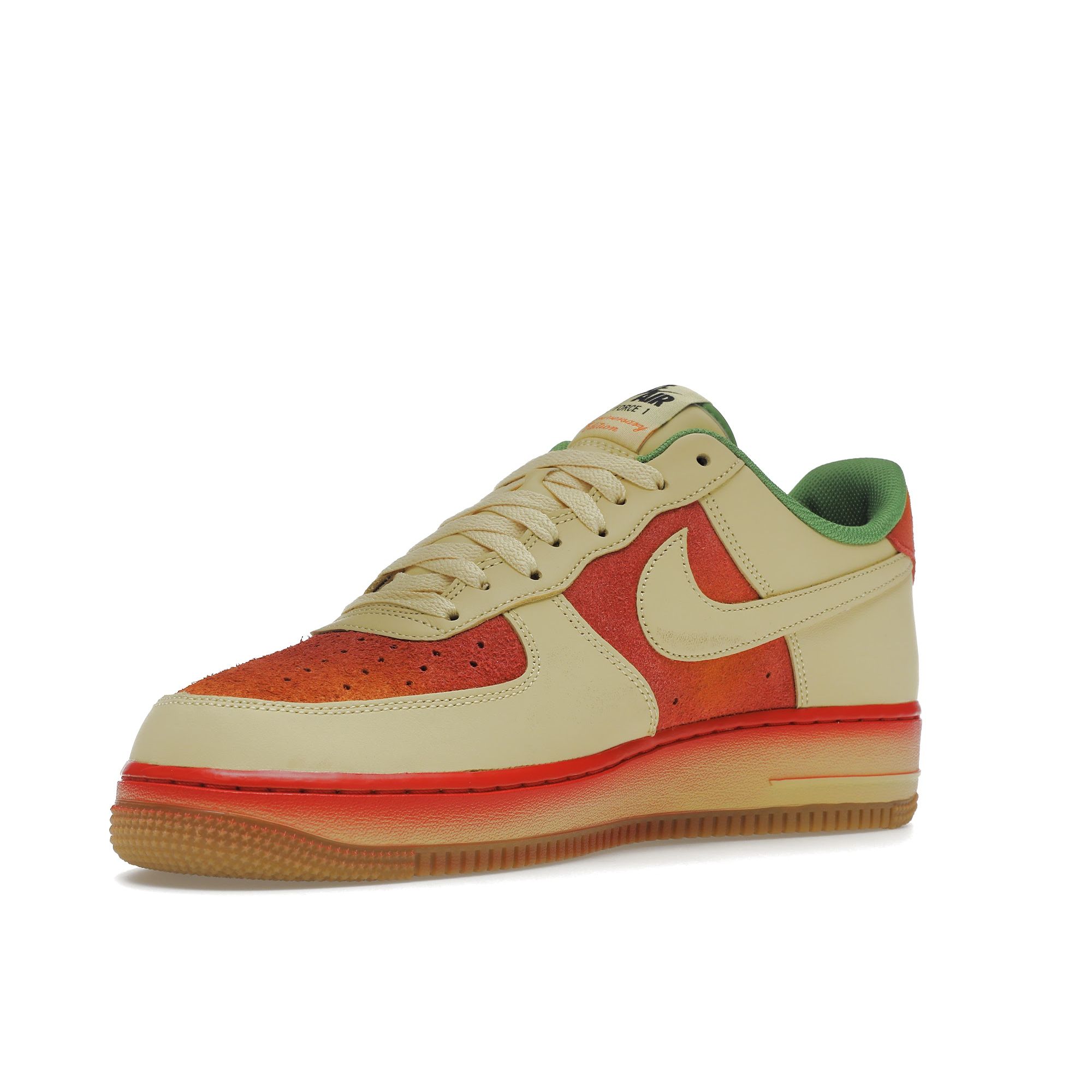 Кроссовки унисекс Nike Air Force 1 07 Chili Pepper Tan Lemon-Wash University-Red — фото 4