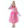 New super marie children's princess princess dress cosplay girls halloween costume