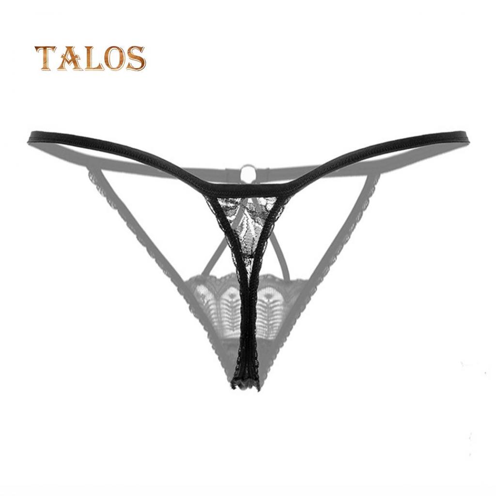 Talos Sexy Lace Strap G-String Hollow Out Elastic Thong Underwear Women's Underpants Soft Brief