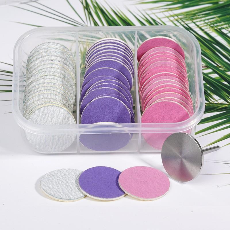 25 MM Pedicure Disc With Replaceable Sanding Paper Set For Calluses Removal Electric Universal Foot Files Dead Skin Cleaner Tool