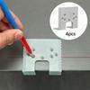 4 Pieces Door Jamb Hinge Jigs Auxiliary Tool Reusable Precision Lightweight Hinge Mount Assistant for Garage Frame Panels