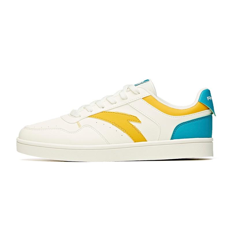 ANTA Skateboarding Shoes White Yellow Blue Men s 912118009-6 EU 39