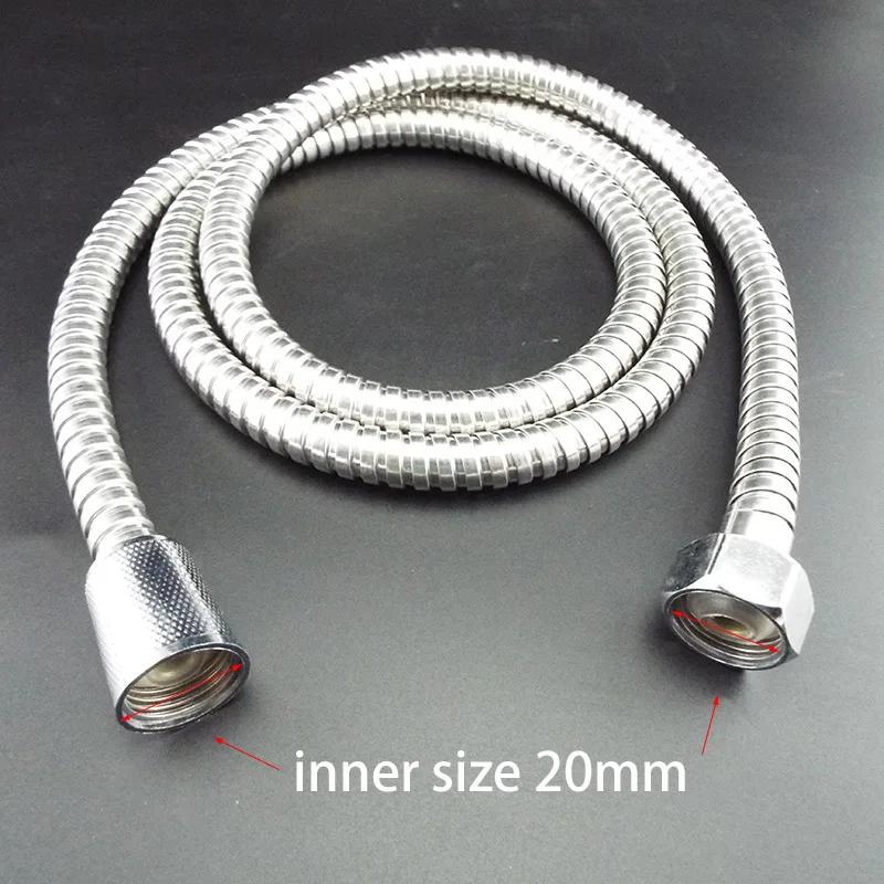 Flexible Shower Hose Tube 1.5/2/3m Long for Home Bathroom Shower Water Hose Extension Plumbing Pipe Pulling Stainless Steel