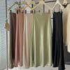 Acetate Satin Fishtail Skirt Femininity Simple Drape Thin Buttocks a Word Medium and Long Skirt