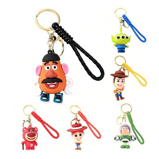 Keychain Pendant Cartoon Anime Character Charm Key Chain Waterproof Scratch-Resistant Key Holder
