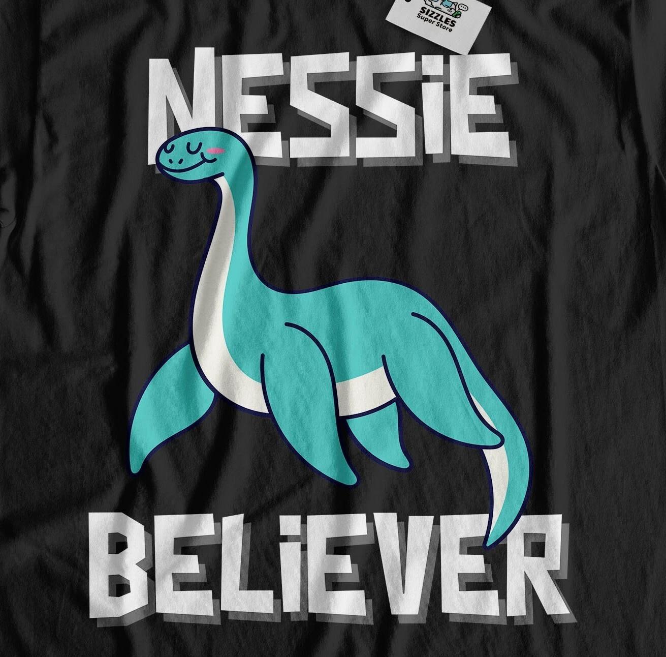 Nessie Believer! Unisex Funny Loch Ness Monster T-Shirt Scotland & Scottish Gift XL