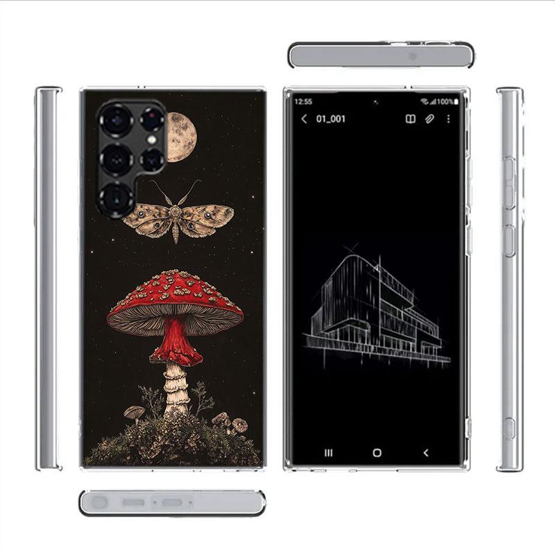 Colorful Mushroom Cases Phone Case for Samsung Galaxy S26 Ultra S25 Edge S24 S23 FE S21 Plus S20 S22 S10 Cover TPU Capa Shell Sh
