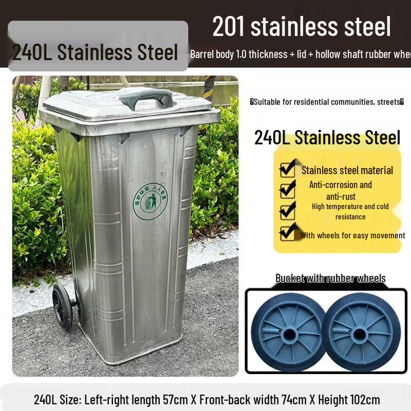 Commercial Heavy-Duty Outdoor Waste Bins