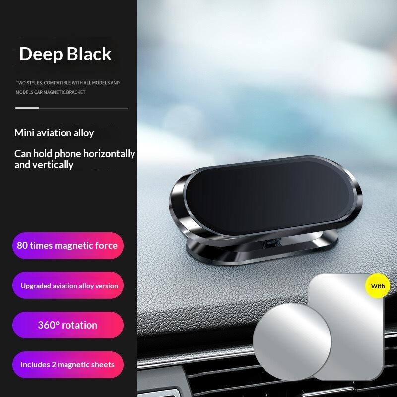 Magnetický Držák na Telefon do Auta Otočný Mini Proužkový Tvar Stojan Kovový Silný Magnet Držák do Auta