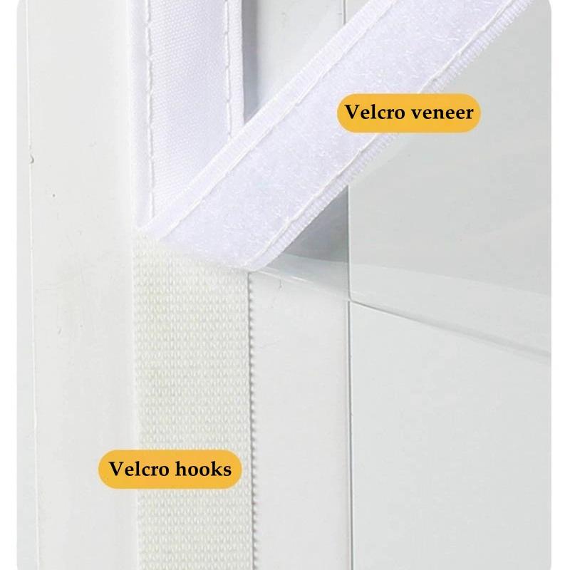 Transparent Window Winter Insulation Film Warm Double Layer Windproof Curtain With Zipper Self-Adhesive Heat Protection Film
