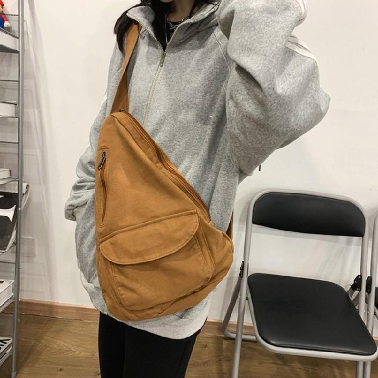Chest Bag for Teen Canvas Fanny Pack Sports Bag Versatile Travel Bag Belt Bags