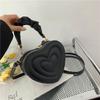 Adorable 2024 Heart Shaped Imprint Handbag For Girls Casual Fashionable Small Bag